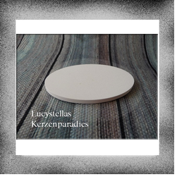 Kerzenteller Keramik SFov5 weiß