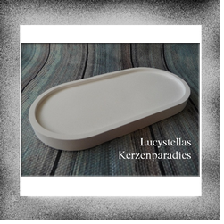 Kerzenteller Keramik Hochzeitskerze Sonderform wei�